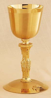 Gold Chalice With Scale Paten